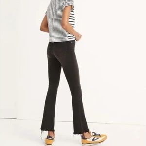 MADEWELL Cali Demi-Boot Jeans in Berkeley Black: Chewed-Hem Edition // 29